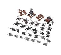YARNOW Military Soldier Playset with Medieval Horse Models Simulation Miniature Army Figures for Historical Role Playing and Party Interactive Fun