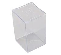 YARNOW Mini Acrylic Betta Fish Tank 13x12x19cm Desktop Decorative Aquarium Container for Small Fish, Micro Aquatic Ecosystem Bowl for Home and Office