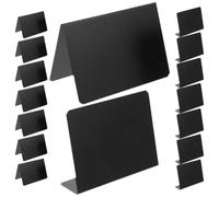 YARNOW Mini Chalkboard Signs with Writable Message Black Acrylic 12pcs Table Number Display Boards for Wedding and Birthday Decorations