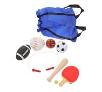 YARNOW Mini Dollhouse Sports Set for Bjd Dolls Scale Basketball Soccer Baseball Jump Rope Miniature Sports Equipment for Dollhouse Decoration and Interactive Play