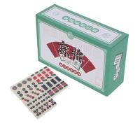 YARNOW Mini Portable Mahjong Game Set Travel Friendly Mahjong Board Game for Dorm Essentials Compact Handheld Tiles for Interactive Family Fun and Convenient for Outdoor