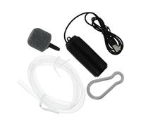 YARNOW Mini USB Aquarium Air Pump Small Oxygen Pump for Fish Tank, Portable Black Micro Aerator with Low Airflow, USB Powered Oxygen Supply for Home and Outdoor Use Random Color