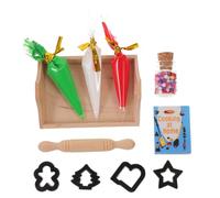 YARNOW Miniature Baking Props for Dollhouse Kitchen Simulation Baking Accessories with Vivid Colors Practical Mini Decor for Miniature House Models Elegant Black Series Ornaments