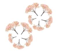 YARNOW Miniature Cherry Blossom Trees for Creating A Romantic Spring with Versatile Sizes Exquisitely Crafted Abs and Sponge Material 10pcs for Diorama and Miniature Displays