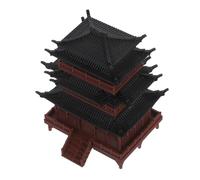 YARNOW Miniature Chinese Pavilion Pagoda Printed Zen Garden Statue for Bonsai Aquarium Micro Landscape Decoration Detailed Ancient Architecture Model for DIY Creative Scenery