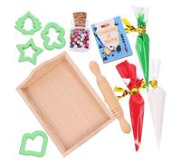 YARNOW Miniature Dollhouse Baking Green Series Pretend Play Mini Food Props for Micro Kitchen Scene Decor Realistic Miniature Kitchen Accessories for DIY Model