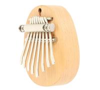 YARNOW Miniature Thumb Piano Kalimba for Beginners, Pine and Metal Musical Instrument with 8 Keys, Easy to Carry Finger Piano with Beautiful and Natural Sound for Music