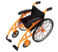 YARNOW Miniature Wheelchair Set Foldable Crutch Wheelchair Model for Dollhouse Empathy Building Playset for Construction