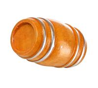 YARNOW Miniature Wooden Beer Barrel Figurine for Dollhouse, Tiny Vintage Style Mini House Decor, Small Miniature Wine Barrel Accessory for Doll Accessories