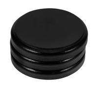 YARNOW Miniature Wooden Round Bases 3Pcs Black Circular Display Stands for Artists and Collectors Suitable for Craft Fair Display and Miniature Figurines