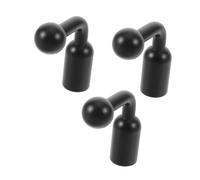 YARNOW Mm Ball Mount Adapter Black 3pcs with 1/4 Inch Female Thread | Aluminum Alloy Build, Smooth Locking Knob, 360-degree Adjustment for Varied Tilt Angles, Compact 5.60x4.20x1.70cm Size
