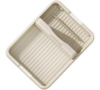 YARNOW Modern White Plastic Household Lid Stand for Kitchen Countertop, Pot Lid Storage Stand That Clears up Countertop Space and Keeps Kitchen Orderly, for Cooking and Organizing