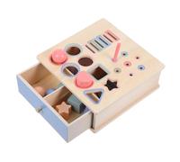 YARNOW Montessori Early Education Wooden Color and Shape Matching Puzzle for Year Engaging Building Blocks for Development Fine Motor Skills Logic Skills
