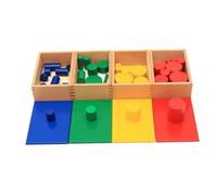 YARNOW Montessori Teaching Aids Sensory Cylinder Toy Boy Girl Toys Sensory for Fine Motor Skills Creative Thinking for Boy Girl