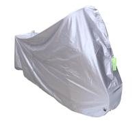 YARNOW Motorcycle Cover Xxl Silver Grey UV Resistant Heat-resistant Breathable Protective Shelter for Outdoor Storage