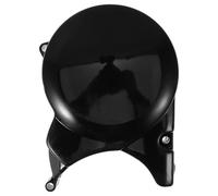 YARNOW Motorcycle Engine Cover Front Chain Guard Sprocket Engine Cover ABS Black Waterproof Off-road and Cross-country Rides