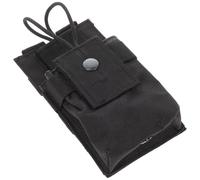 YARNOW Multi-Function Radio Holder Bag for Outdoor and Camping Use, Black 600d Fabric Carry Pouch Quick Access and Loss Prevention, Suitable for Security Officers and Duty Belt