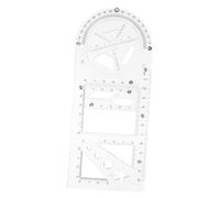 YARNOW Multi-functional, for for Engineering Material and Measurement Features Geometric Ruler Set Drawing Stencils for Accurate Technical Drawings Students Office Use