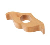 YARNOW Multi-Functional Wooden Book Page Holder Beige Thumb Ring Bookmark and Book Weight for Office, Travel, and Home Use