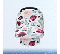 YARNOW Multifunction Stroller Cover and Women Lactation Cover Breathable Polyester and Spandex Fabric, Lightweight Canopy for Breastfeeding in Public and Travelling on Car Seat