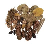 Yarnow Natural Diy Material Package with Pine Branches Acorns Pine Cones Leaves for Christmas Craft Supplies Rustic Wreath Making Kit Photo Booth Props