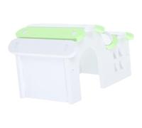 YARNOW Natural Wood Hamster House Hideout Guinea Pig Chinchilla Cage Safe Comfortable Nest for Small Pets