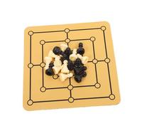 YARNOW Nine Mens Morris Board Game Set Portable Mouse Pad Chessboard for Family Parties Strategic Thinking and Cognitive Skill Development Traditional Entertainment