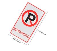 YARNOW No Parking Sign for Road Traffic with Aluminium Sheet Material and Easy Installation, Suitable for Private Places and Shopping Mall Use, Multi-functional Traffic Warning Sign