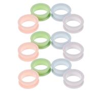 YARNOW Non-Slip Silicone Finger Rings 24pcs for Shears and Scissors Featuring Ergonomic Design for Hairdressing and Pet Grooming by Barbers