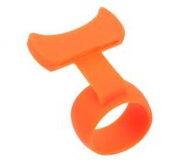 YARNOW Non-Slip Silicone Guitar Pick Holder for Beginners, Orange Finger Protector with Anti-Slip Grip, for Playing Guitar Styles and Improving Playing Techniques