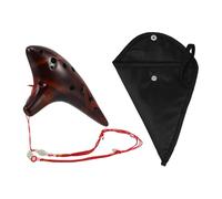 YARNOW Ocarina Alto Twelve-hole Alto C Key Ac Ceramic Clay Flute with Unique Shape and Beautiful Sound Easy to Learn Musical Instrument Visually Random Color