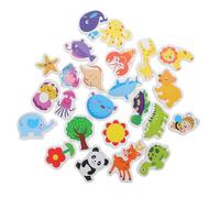 YARNOW Ocean Animals Refrigerator Accessories Fridge Magnets Cartoon Sea Animal 24pcs Magnetic Synthetic Material Decorative Set for Home Decoration and White Board Use