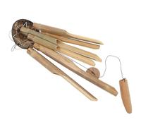 YARNOW Outdoor Bamboo Wind Chimes for Garden and Yard with Melodious Music and Quality Durability, Natural Countryside Style Wooden Windchimes for Patio, Balcony, and Outdoor Decor