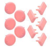 YARNOW Outlet Safety Covers 10Pcs Pink Plastic Socket Protectors with Insulated Design for Wall Use, Easy Installation for Electrical Safety