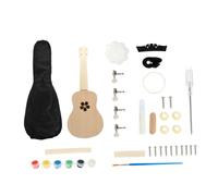 YARNOW Paintable Ukulele DIY Kit Handmade Ukulele for Beginners Unique Crafting Experience Musical for Family