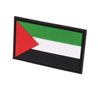 YARNOW Palestine Flag PVC Patch Badge with Hook and Loop Fastener Embroidered Armband for Clothes and Backpacks Durable and Comfortable Outdoor Accessory with Meticulous Craftsmanship