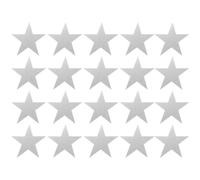 YARNOW Paper Cutouts Delicate Decorative Star Shape Design 30pcs for Classroom Silver Pentagram and Themed Parties for Craft Projects and Graffiti, for and Wall Decorations
