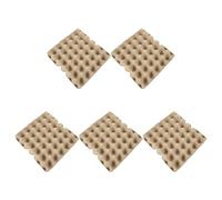 YARNOW Paper Pulp Egg Cartons Egg Storage Tray 5pcs 30-count Reusable Beige for Kitchen and Fridge Use