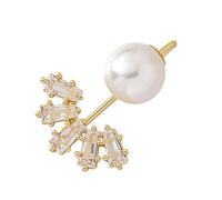 YARNOW Pearl Multi-functional Brooch Women Pin with Zircon in Safety Artificial Golden Copper and Sturdy for with Special and Generous Suitable Daily Life and Performance