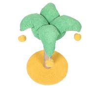 YARNOW Pet Cooling Pad for Cats Sisal Scratch Post Coconut Tree Design Comfortable Resting Place for Hot Summer