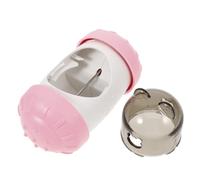 YARNOW Pet Dog Interactive Teething Toy Bear Shape Treat Dispenser for Puppies Slow Feeder Design Fun Problem-solving Game Washable and Dog Bowl