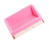 YARNOW Pet Pee Toilet for Rabbit and Pig with High Fence and Drawer Tray, Plastic Rabbit Potty Toilet with Fixed Design, Easy to Install and Prevents Excrement Splashing for Indoor Use