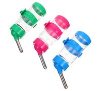 YARNOW Pet Water Fountain 3Pcs 80Ml Automatic Water Feeder for Hamsters and Chinchillas Hanging Design Random Color