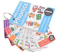YARNOW Phonics English Spelling Cards for Early Educational with Word Cards and Metal Rings Random Cover Learning Flash for Preschool