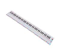 YARNOW Piano Keyboard Practice Aid Paper Chart with Key Ratio Design, 88 Keys Reference Table for Beginners and Teachers, Portable and Easy-to-use Keyboard Practice Tool