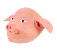 YARNOW Pig Head Mask Latex Party Costume Accessory for Halloween