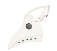 YARNOW Plague Bird Mouth Mask Lightweight Halloween Party Costume Accessory for Dance Party Masquerade Carnival Unisex White