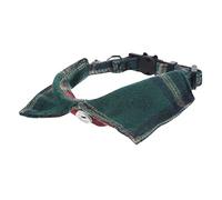YARNOW Plaid Cat Collar with Check Pattern Bell Safe Reusable Kitten Collar for Christmas
