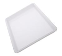 YARNOW Plastic Art Tray for DIY and Watercolor Painting with Stackable Design, White Rectangle Plastic Tray for Organized Outdoor Creations and Classroom Use by Artists and Students