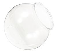 YARNOW Plastic Fish Bowl Aquarium Easy to Clean Small Aquarium Tank with Creative Modern Compact Design Fish Decor Bowl for Desktop and Office Use for Shrimp